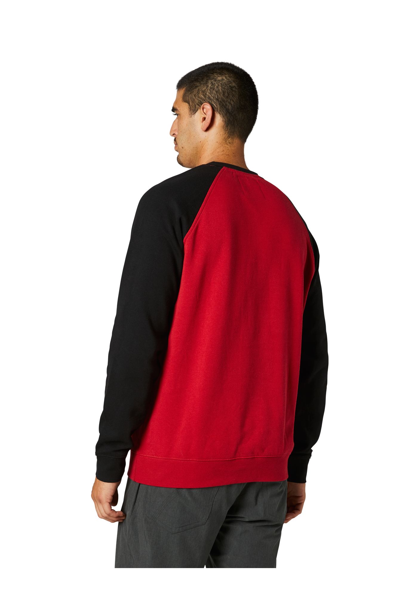 APEX CREW FLEECE [BLK/RD] S