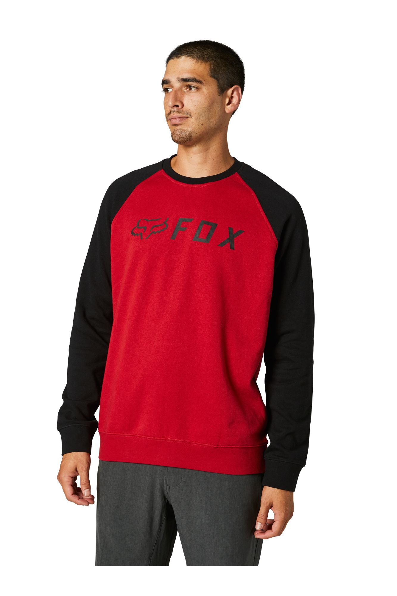 APEX CREW FLEECE [BLK/RD] S
