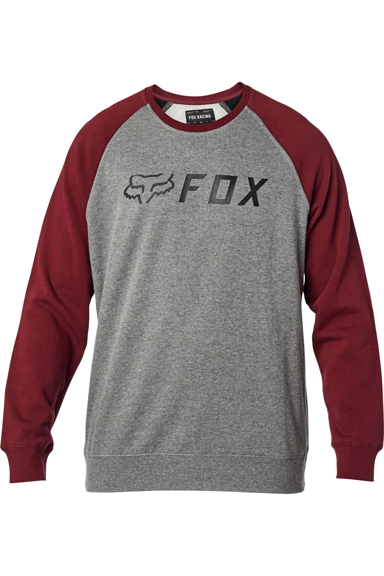APEX CREW FLEECE [GRY/RD] S
