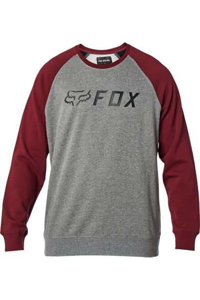 APEX CREW FLEECE [GRY/RD] S