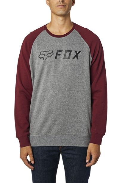 APEX CREW FLEECE [GRY/RD] S