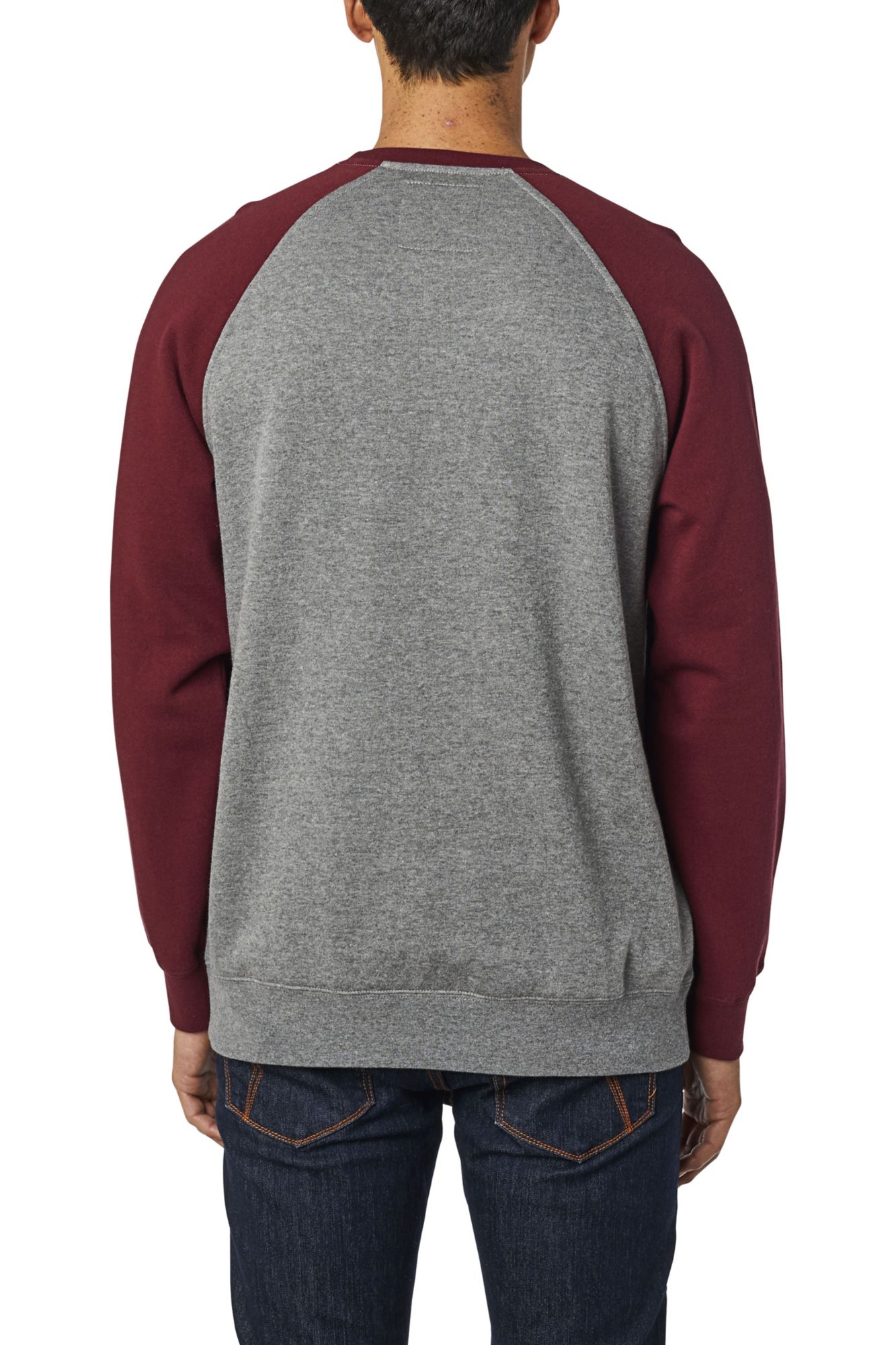 APEX CREW FLEECE [GRY/RD] S