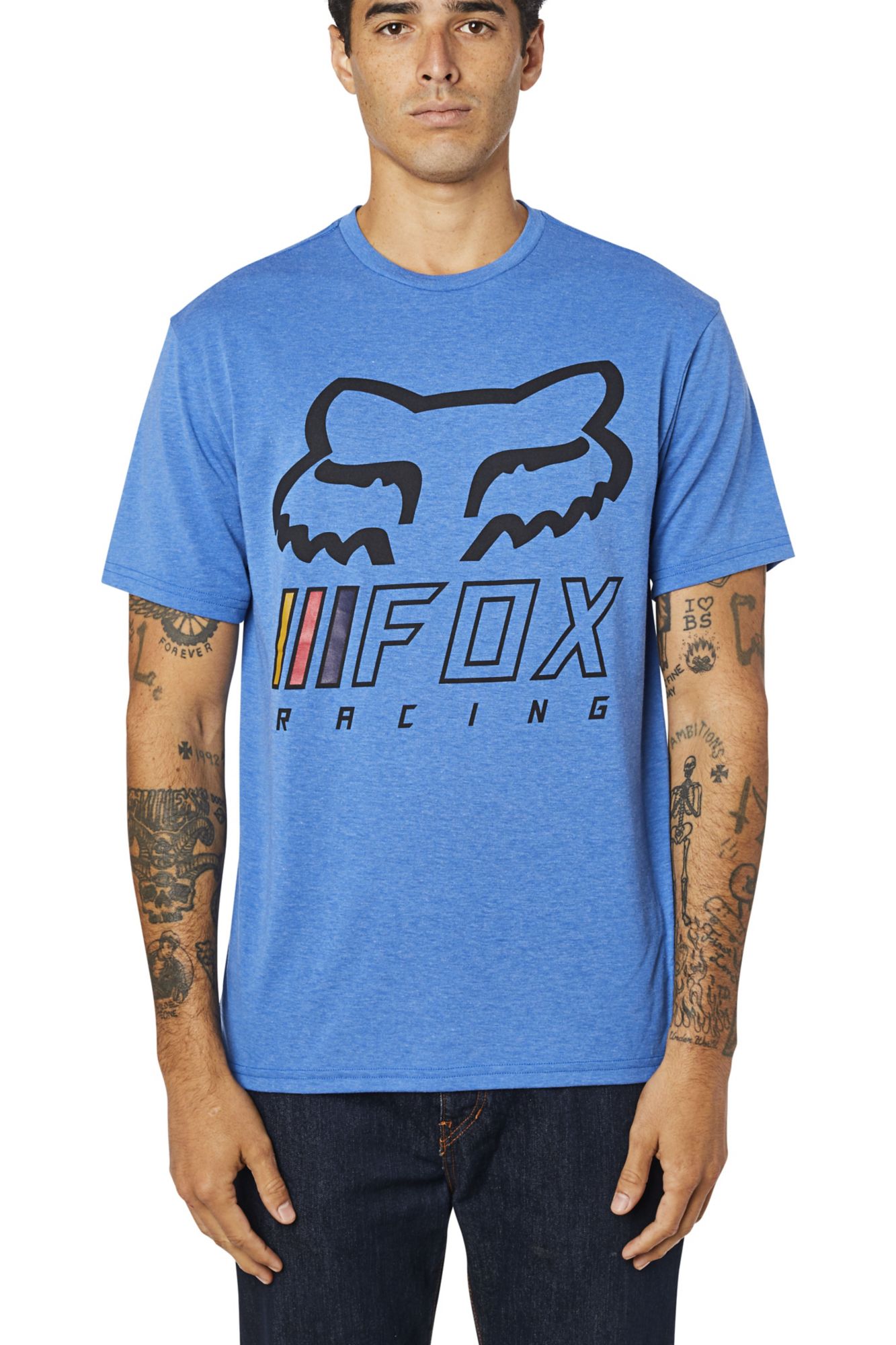 OVERHAUL SS TECH TEE [HTR ROY] L