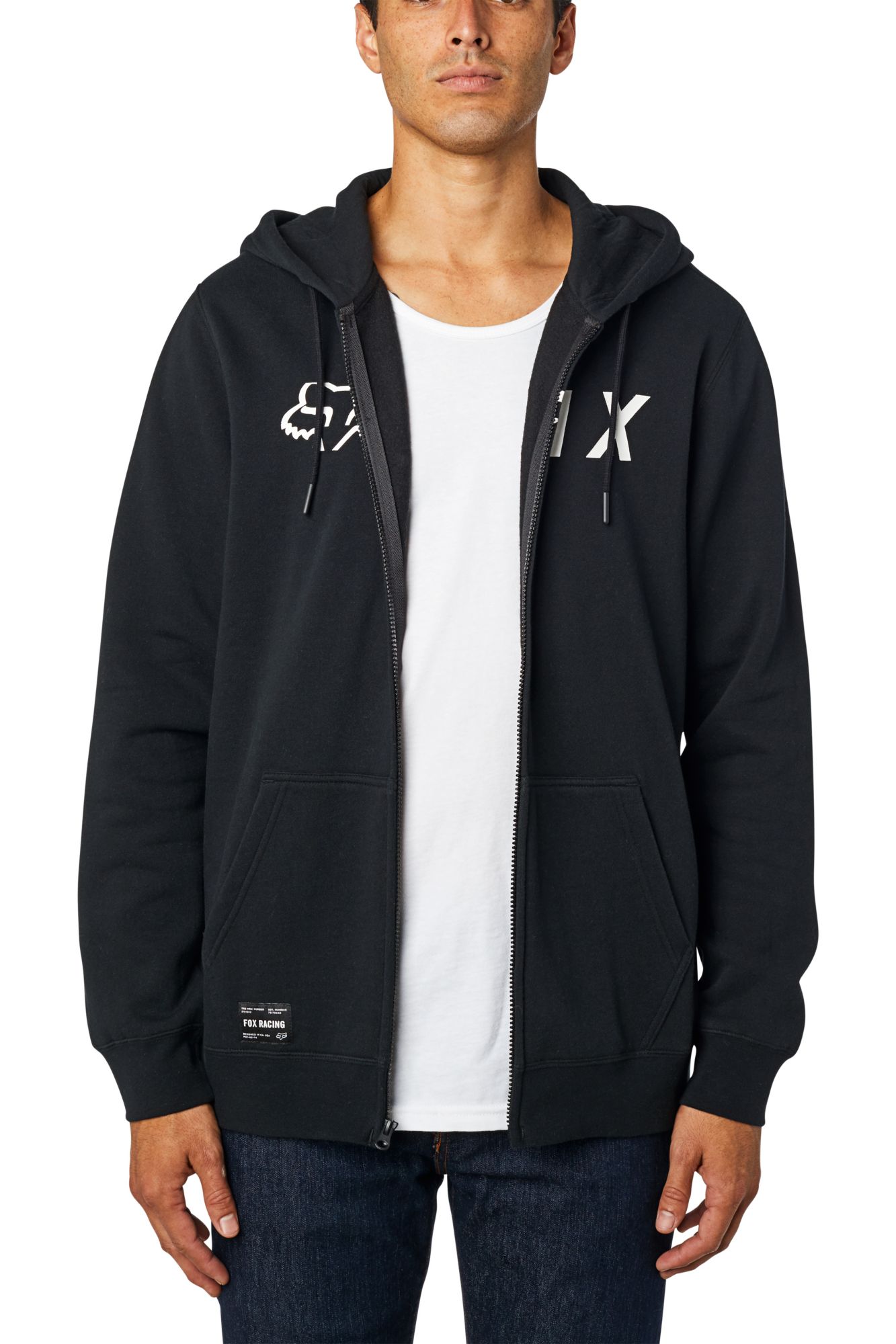 APEX ZIP FLEECE [BLK/WHT] S