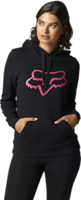 Womens Boundary Black Pink Pullover Hoodie