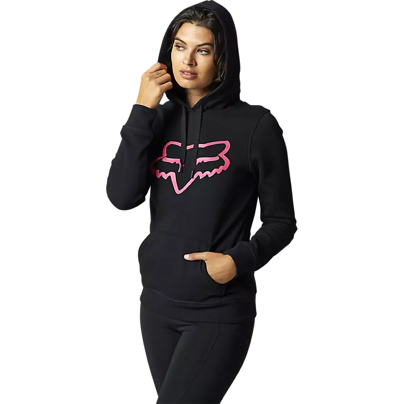 Womens Boundary Black/Pink Pullover Hoodie Womens Boundary Black/Pink Pullover Hoodie
