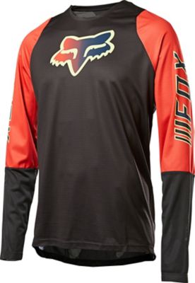 DEFEND LS FOXHEAD JERSEY QS [BLK/RD] S | Fox Racing - Ireland