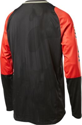 DEFEND LS FOXHEAD JERSEY QS [BLK/RD] S | Fox Racing - Ireland