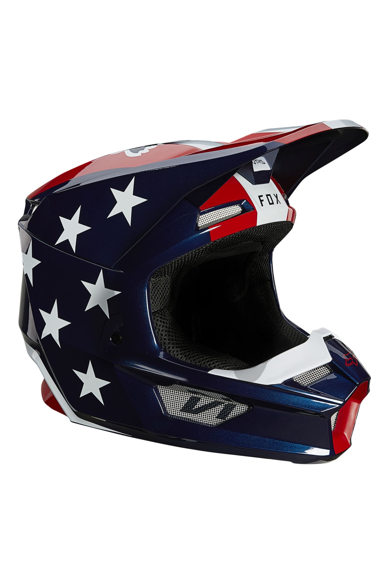 V1 ULTRA HELMET, ECE [WHT/RD/BLU] XS