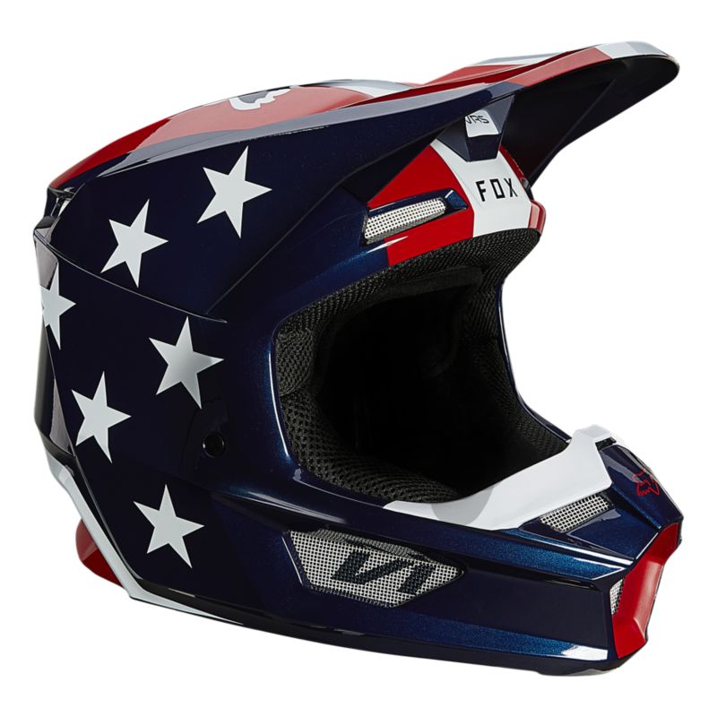 V1 ULTRA HELMET, ECE [WHT/RD/BLU] XS | Fox Racing - France