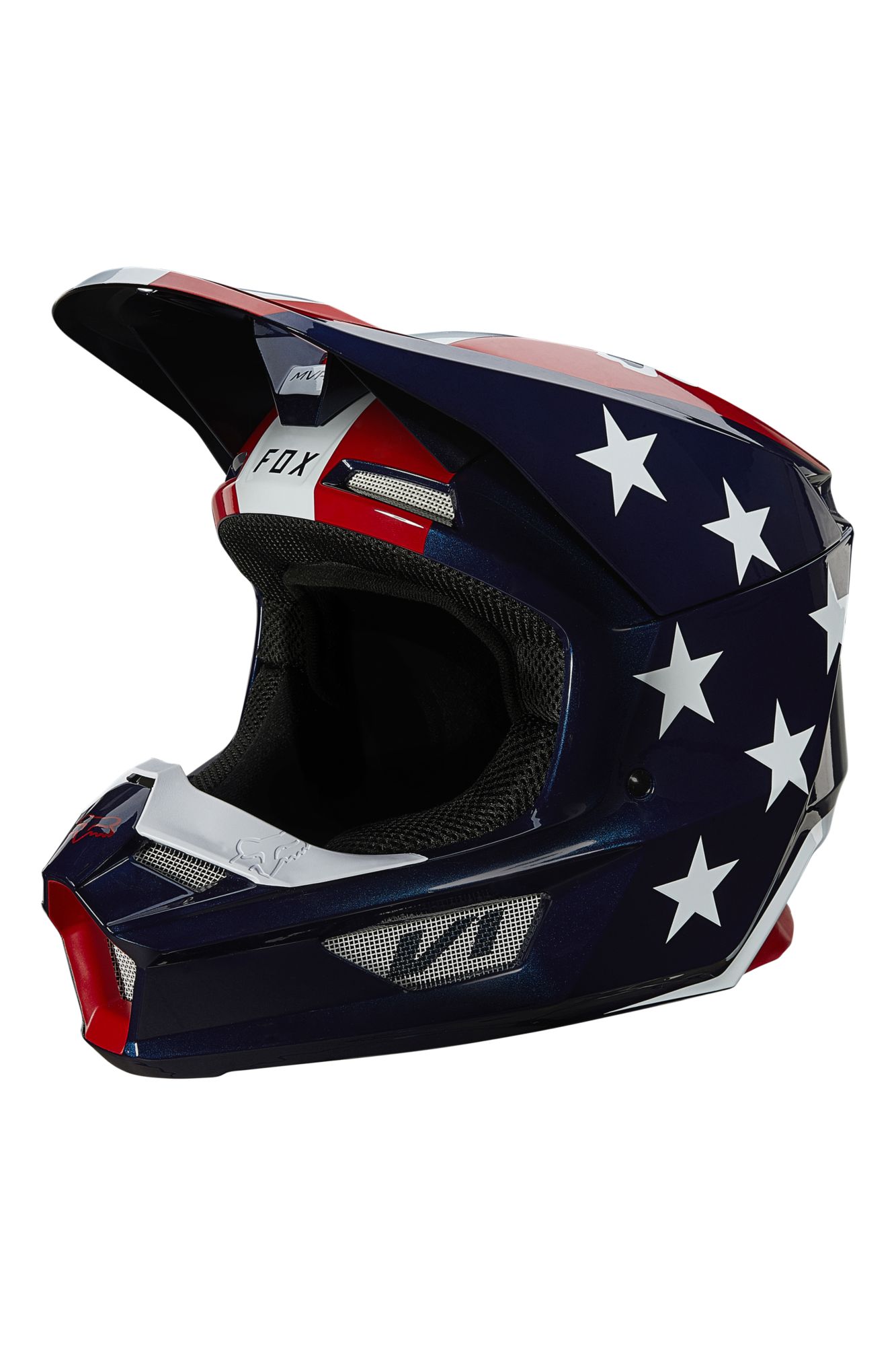 V1 ULTRA HELMET, ECE [WHT/RD/BLU] XS