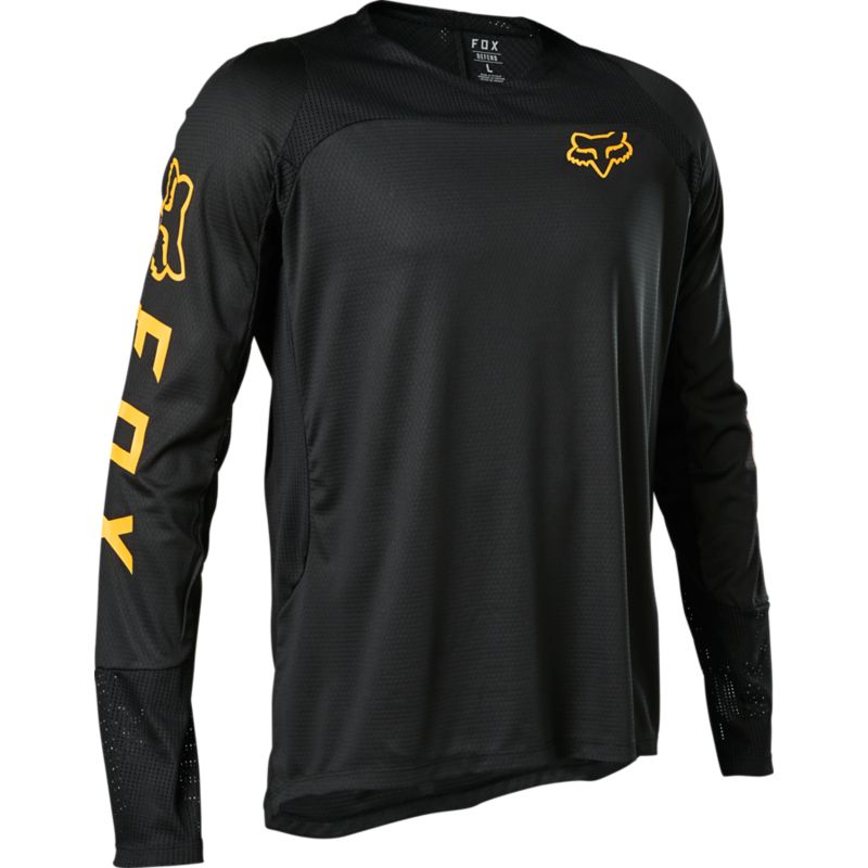 DEFEND LS FOX JERSEY [BLK/ORG] S | Fox Racing - Ireland