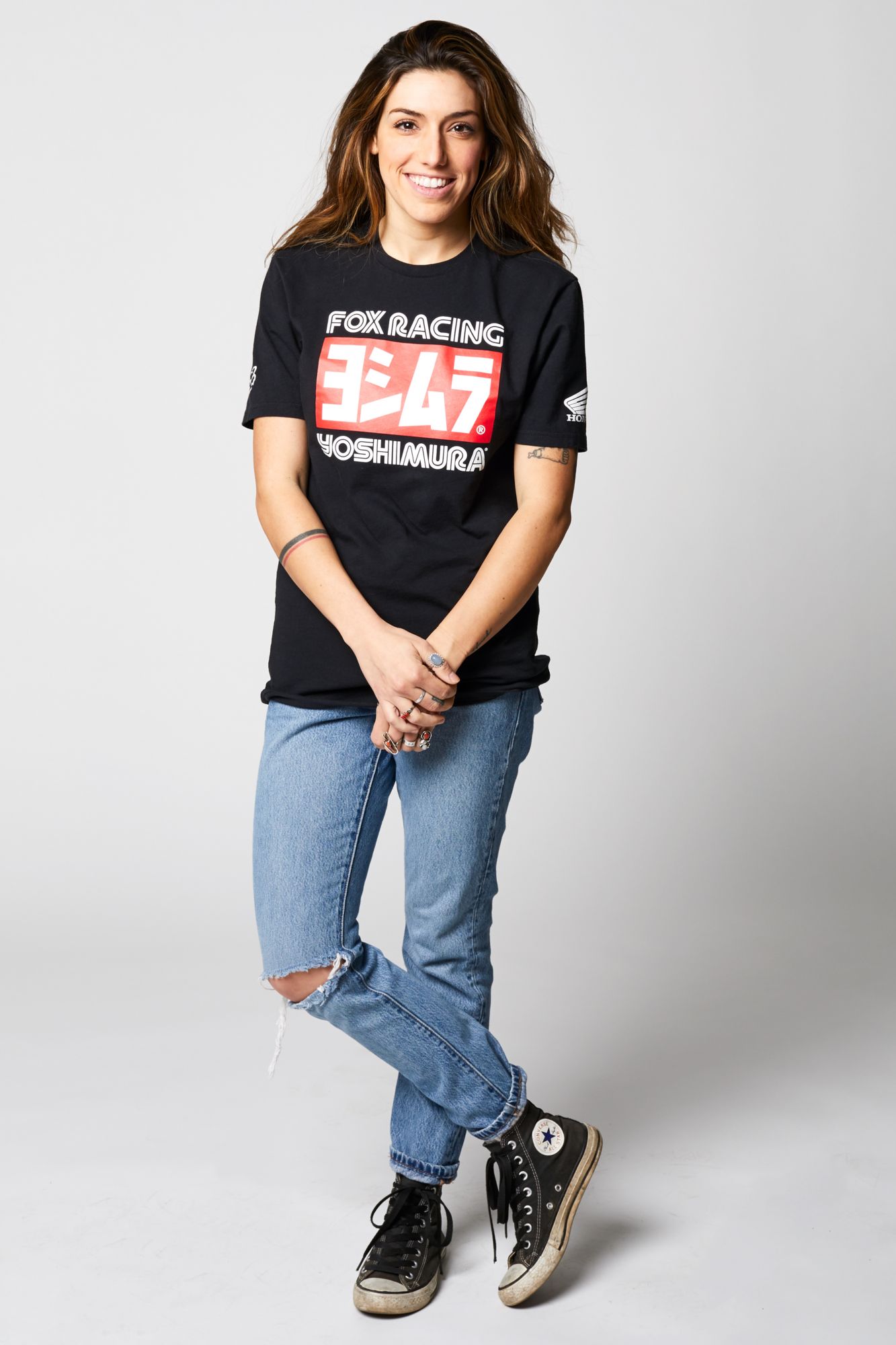 YOSHIMURA HONDA SS TEE [BLK] S
