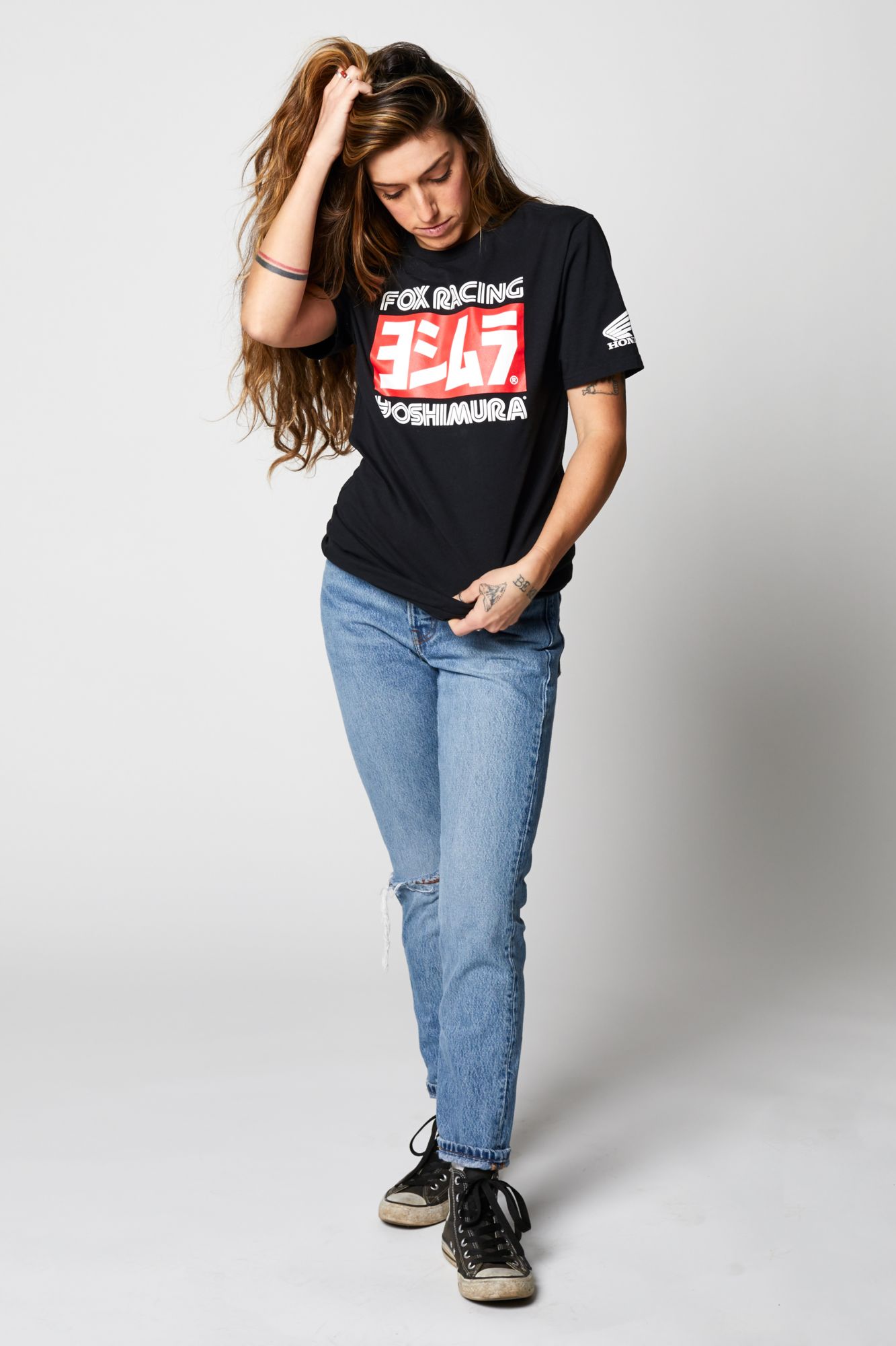 YOSHIMURA HONDA SS TEE [BLK] S