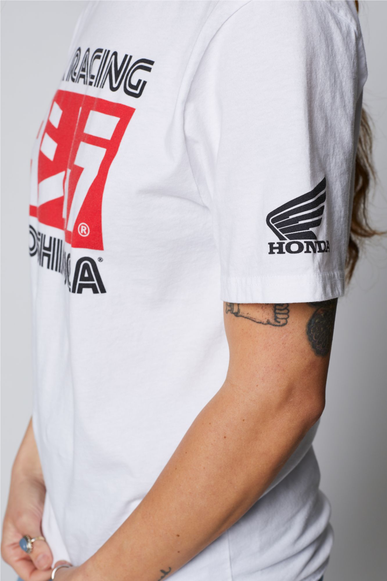 YOSHIMURA HONDA SS TEE [OPT WHT] S