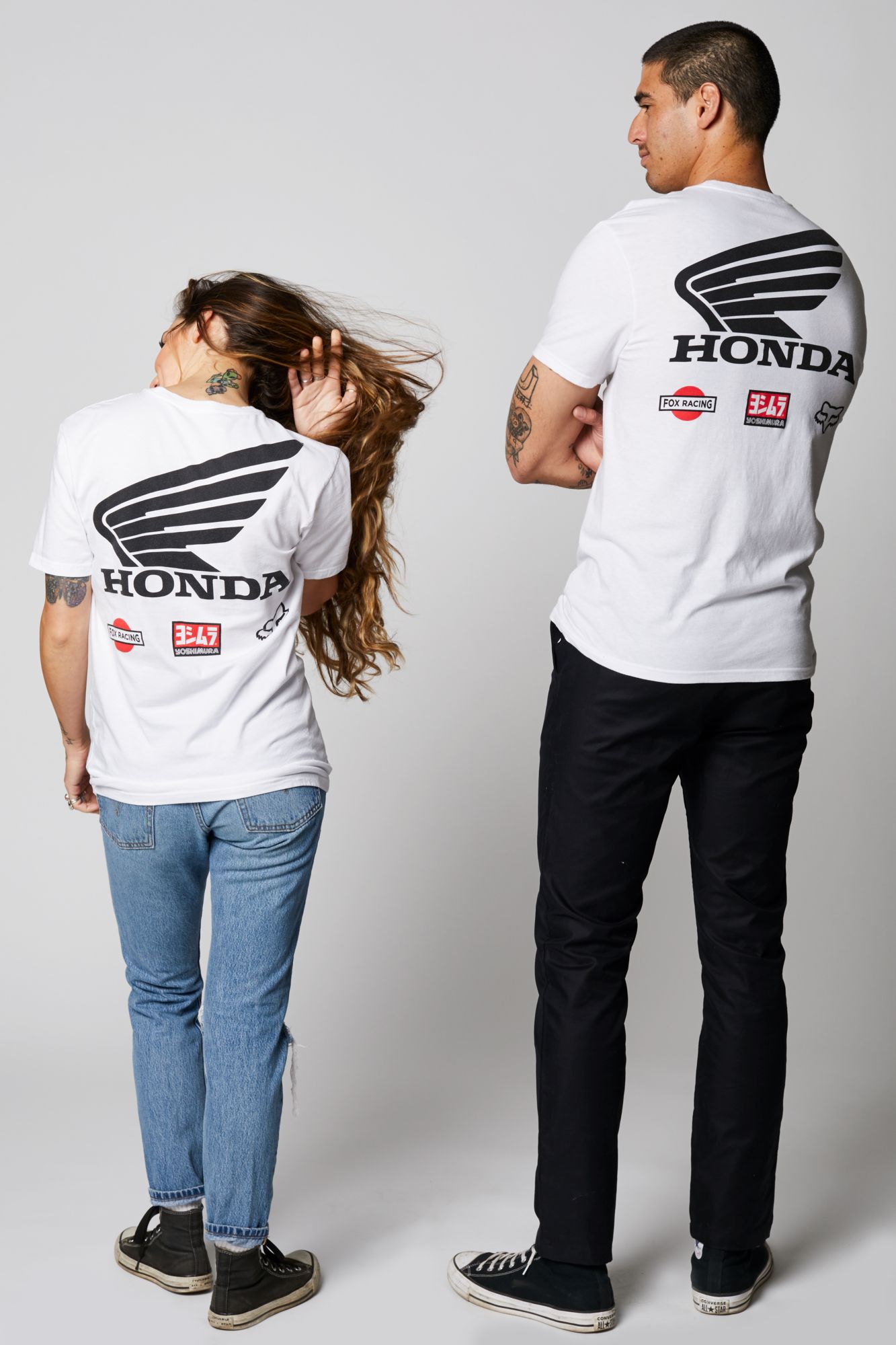 YOSHIMURA HONDA WING SS TEE [OPT WHT] S