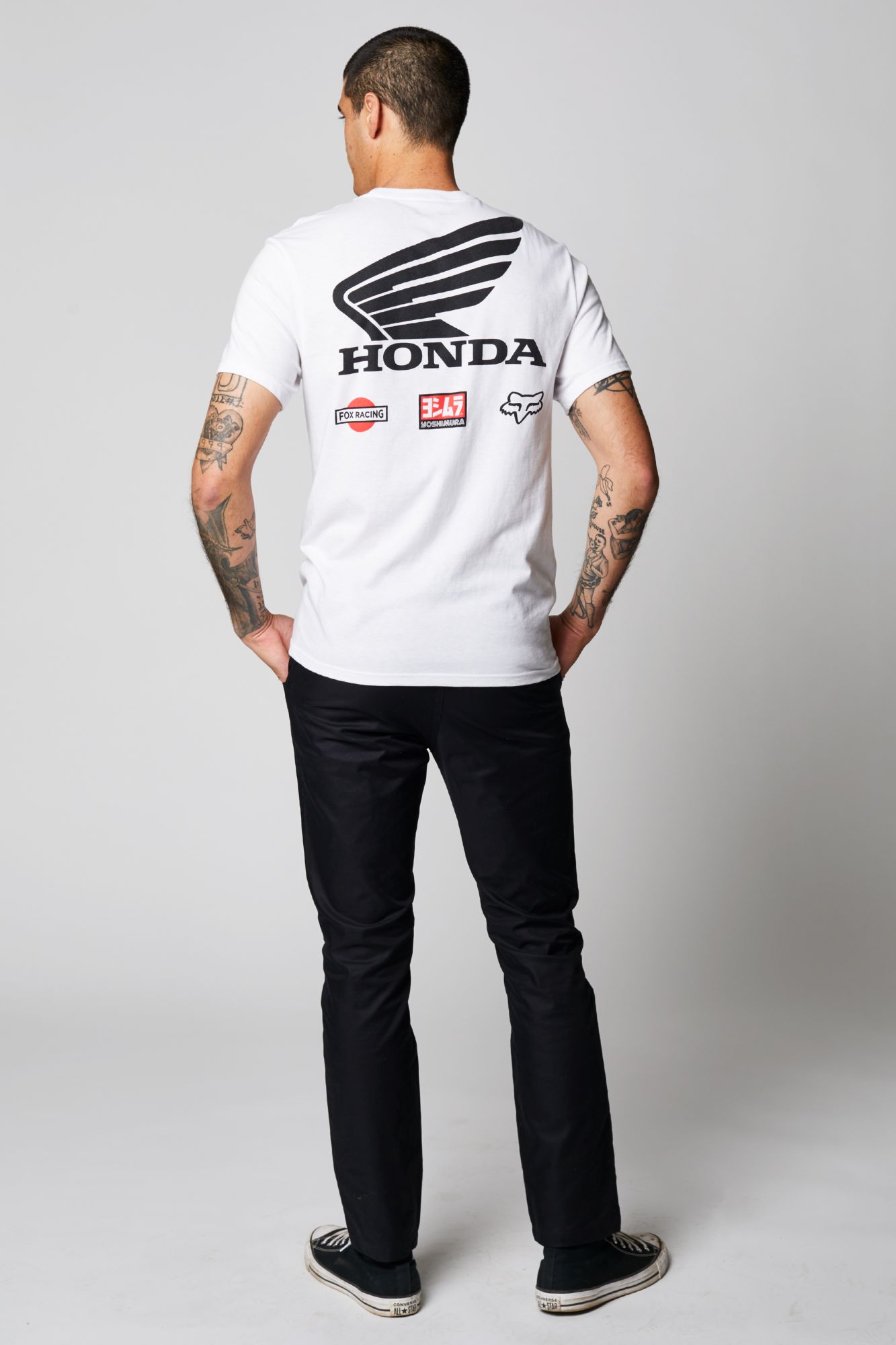 YOSHIMURA HONDA WING SS TEE [OPT WHT] S