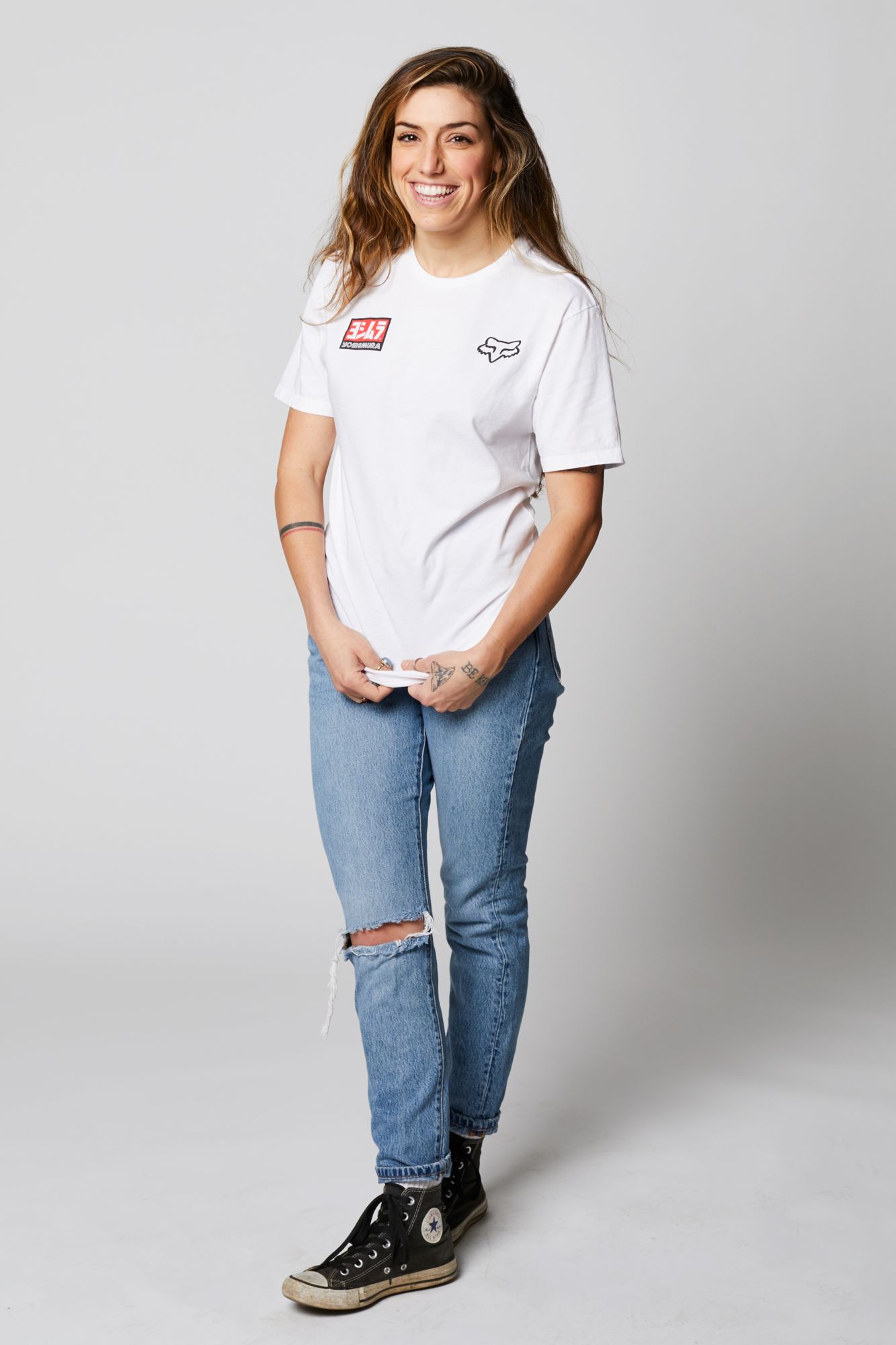 YOSHIMURA HONDA WING SS TEE [OPT WHT] S