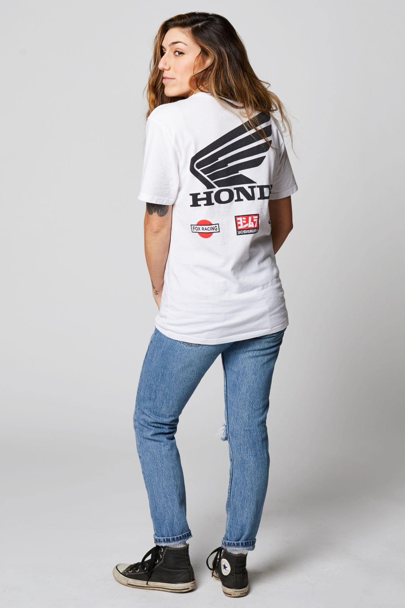 YOSHIMURA HONDA WING SS TEE [OPT WHT] S