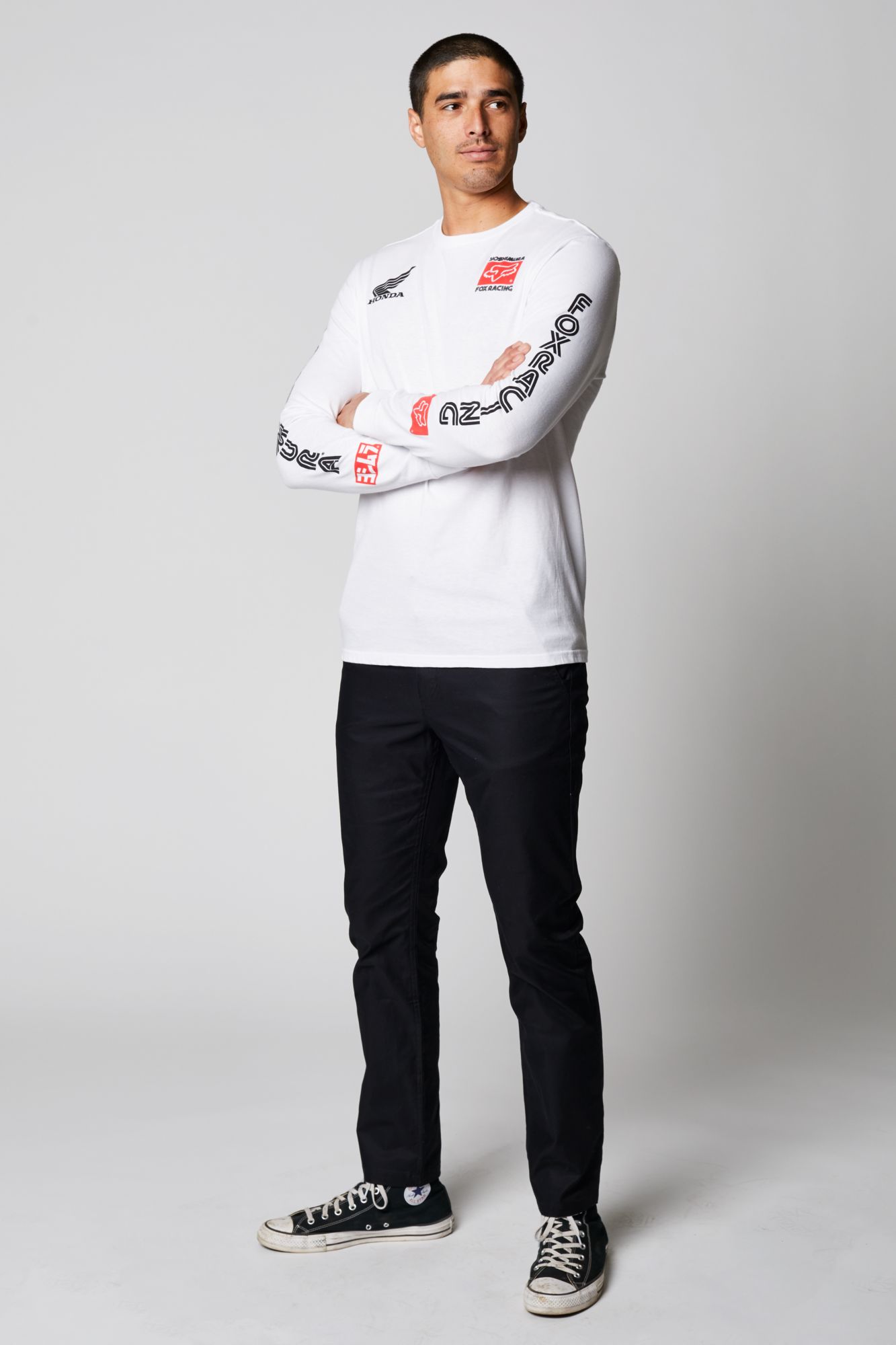 YOSHIMURA HONDA LS TEE [OPT WHT] XL