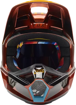 Fox v1 2024 orange helmet