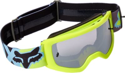 Fox Youth Main Illmatik Goggle Spark Yellow | Variable Lens System (VLS) | Triple-Layer Foam | Mit Mikrofasertasche