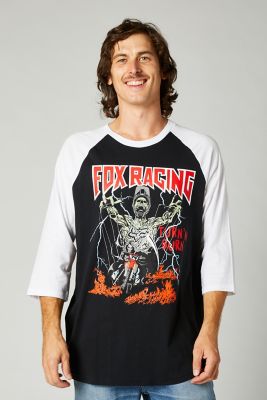 BACKSTAGE RAGLAN [BLK/WHT] S | Fox Racing - Belgi&euml