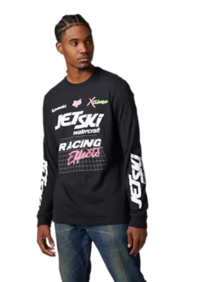 Fox Racing Wet N Wild Longsleeve T-shirt Black  Fox Racing Mens Long  Sleeve Shirts at Bob's Cycle Supply