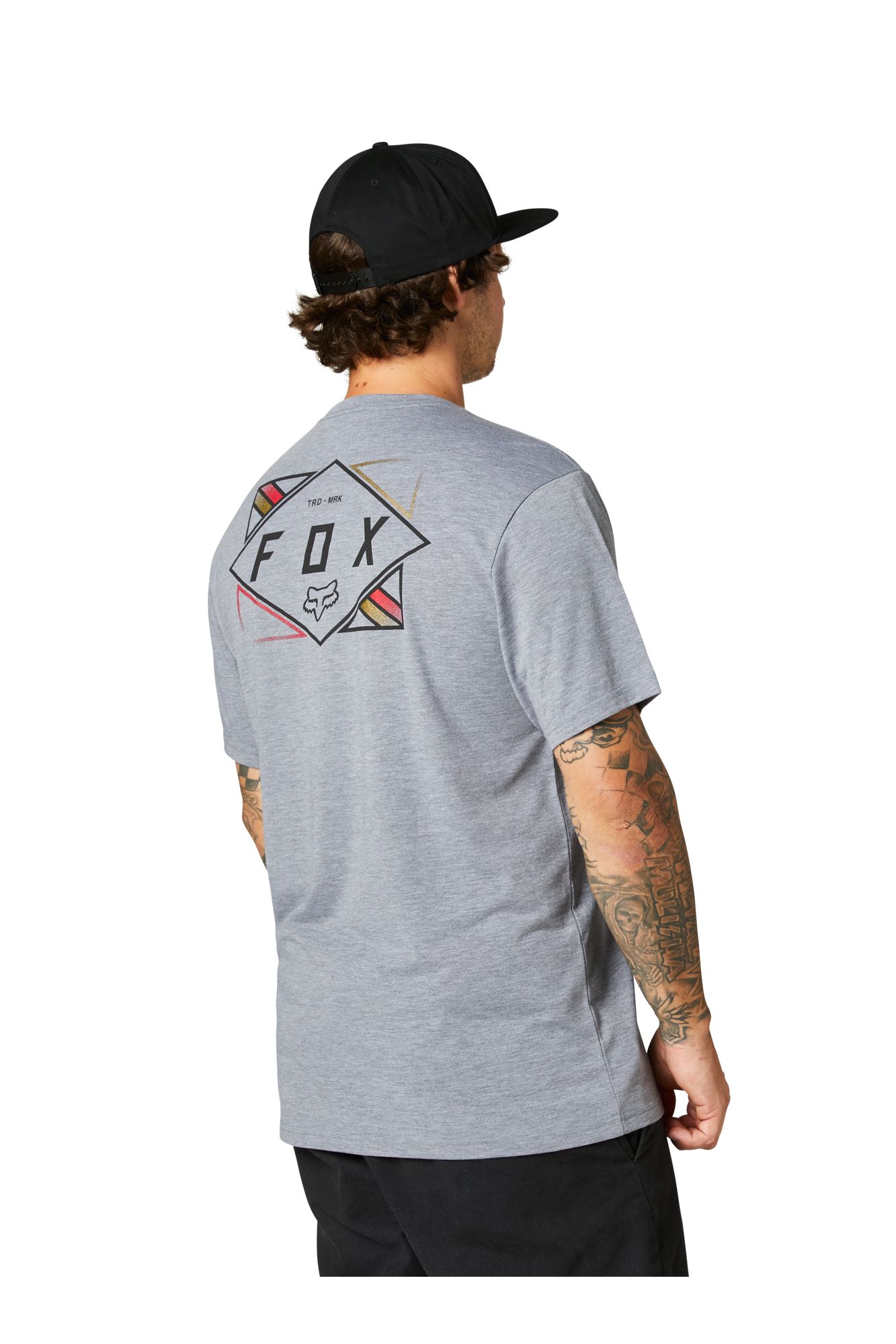 BURNT SS TECH TEE [HTR GRAPH] S