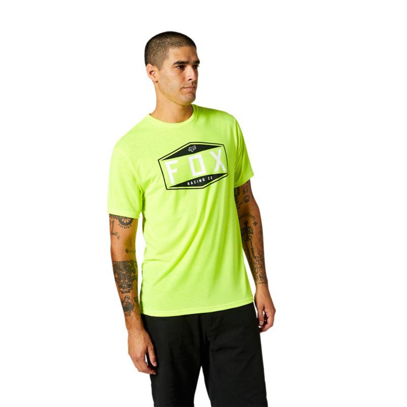 EMBLEM SS TECH TEE [FLO YLW] S | Fox Racing - VK