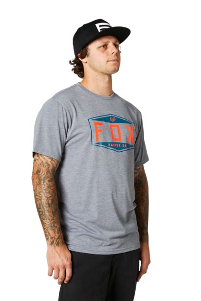 EMBLEM SS TECH TEE [HTR GRAPH] S