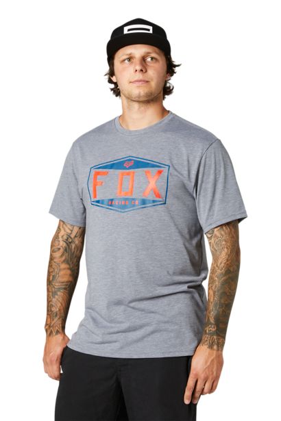 EMBLEM SS TECH TEE [HTR GRAPH] S