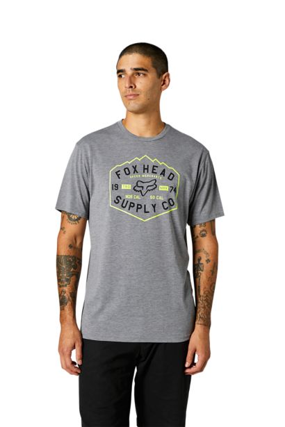 BACKBONE SS TECH TEE [HTR GRAPH] S