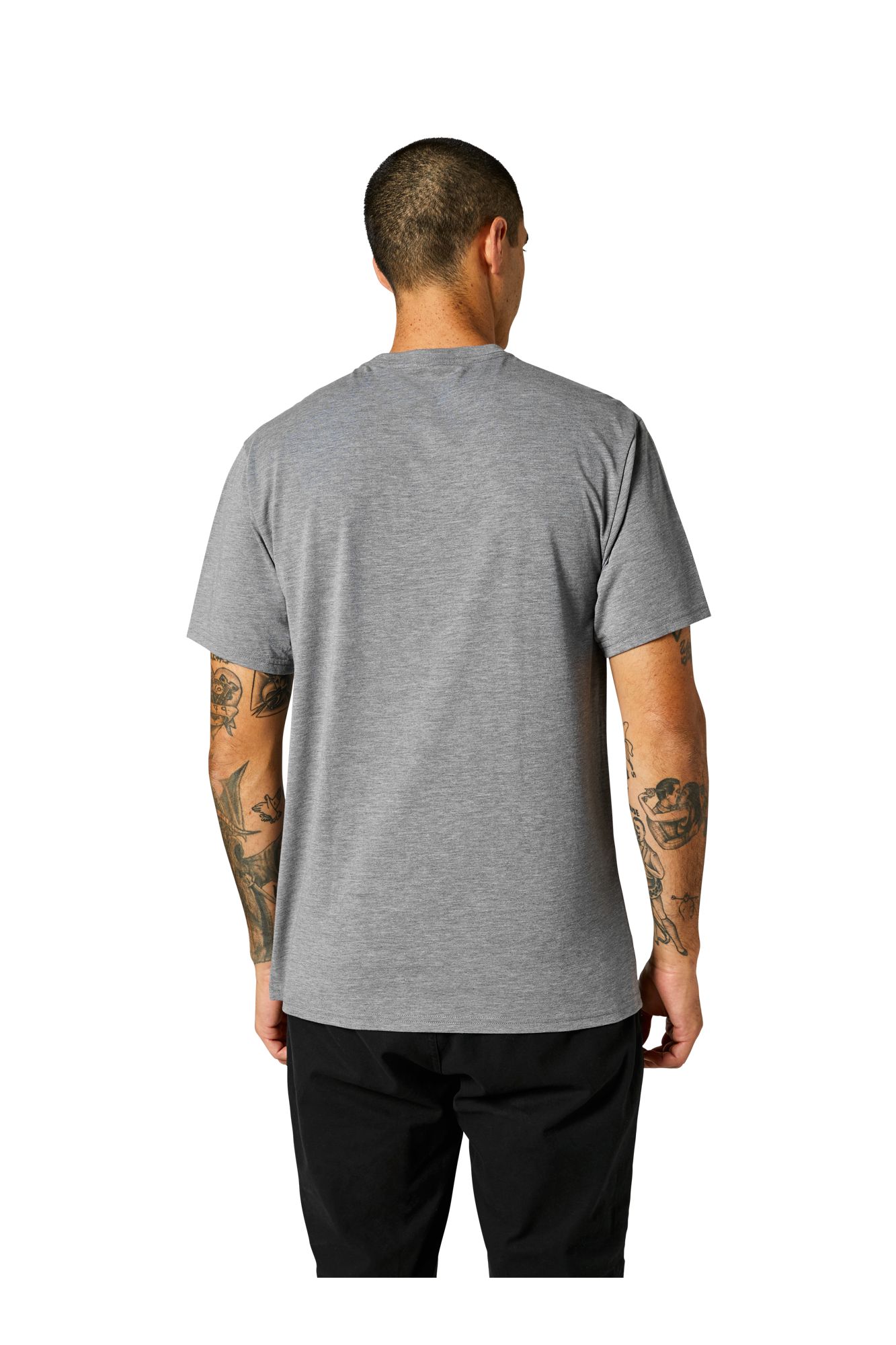 BACKBONE SS TECH TEE [HTR GRAPH] S