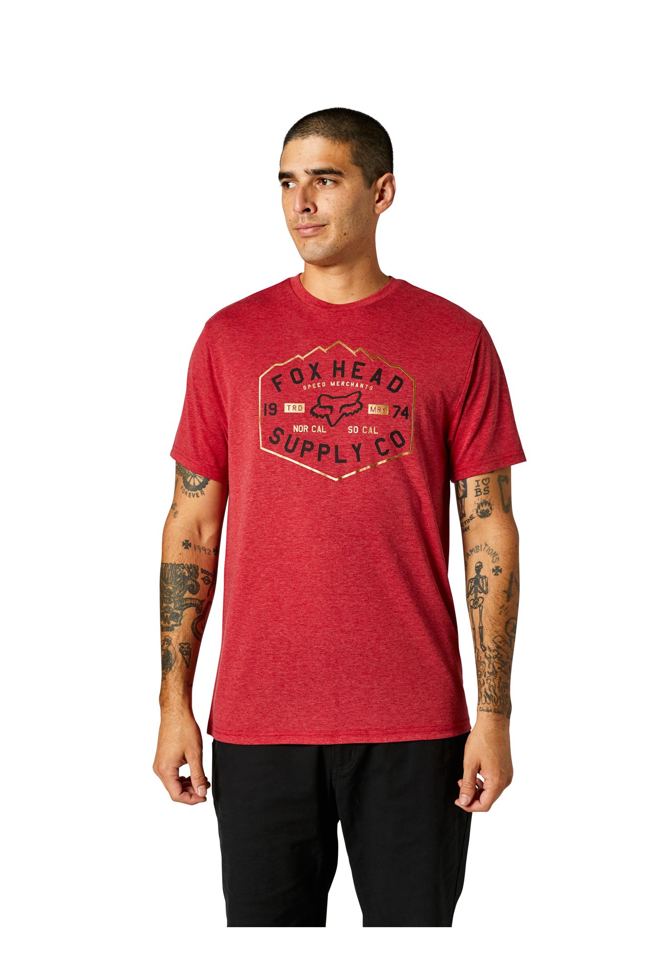 BACKBONE SS TECH TEE [CHILI] S