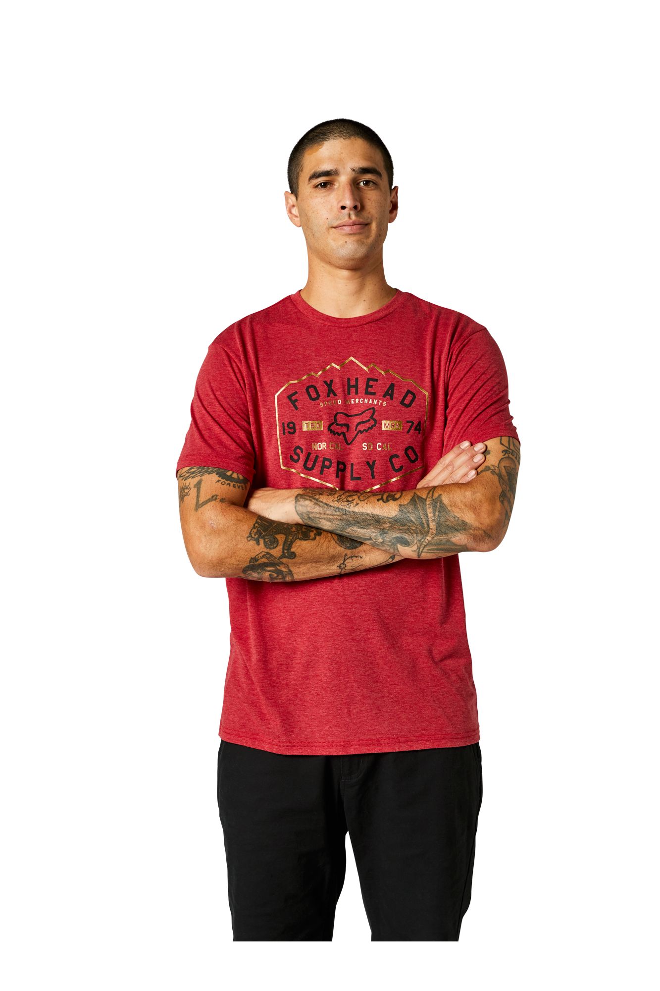 BACKBONE SS TECH TEE [CHILI] S