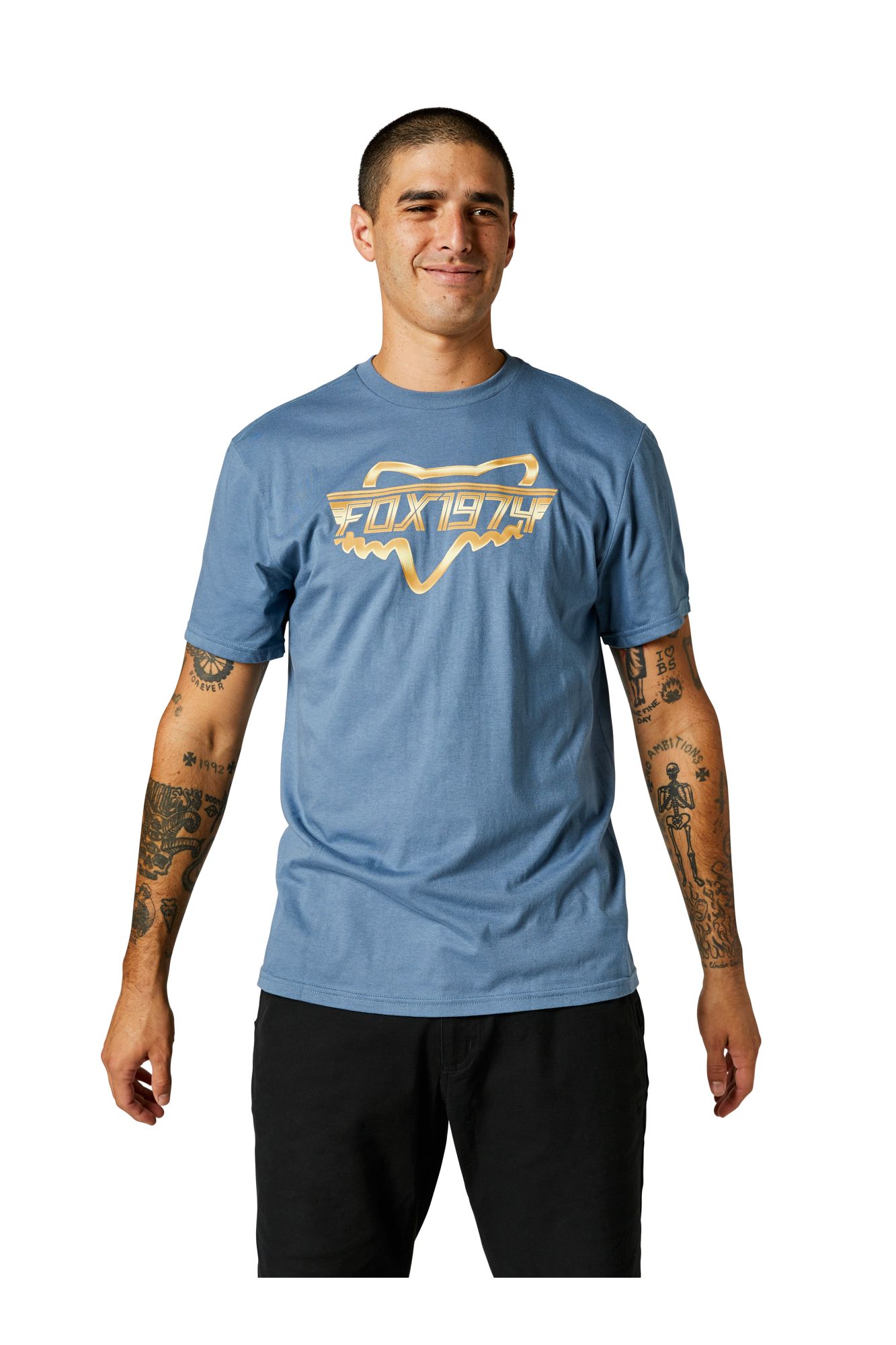 RAZORS EDGE SS TEE [MT BLU] S