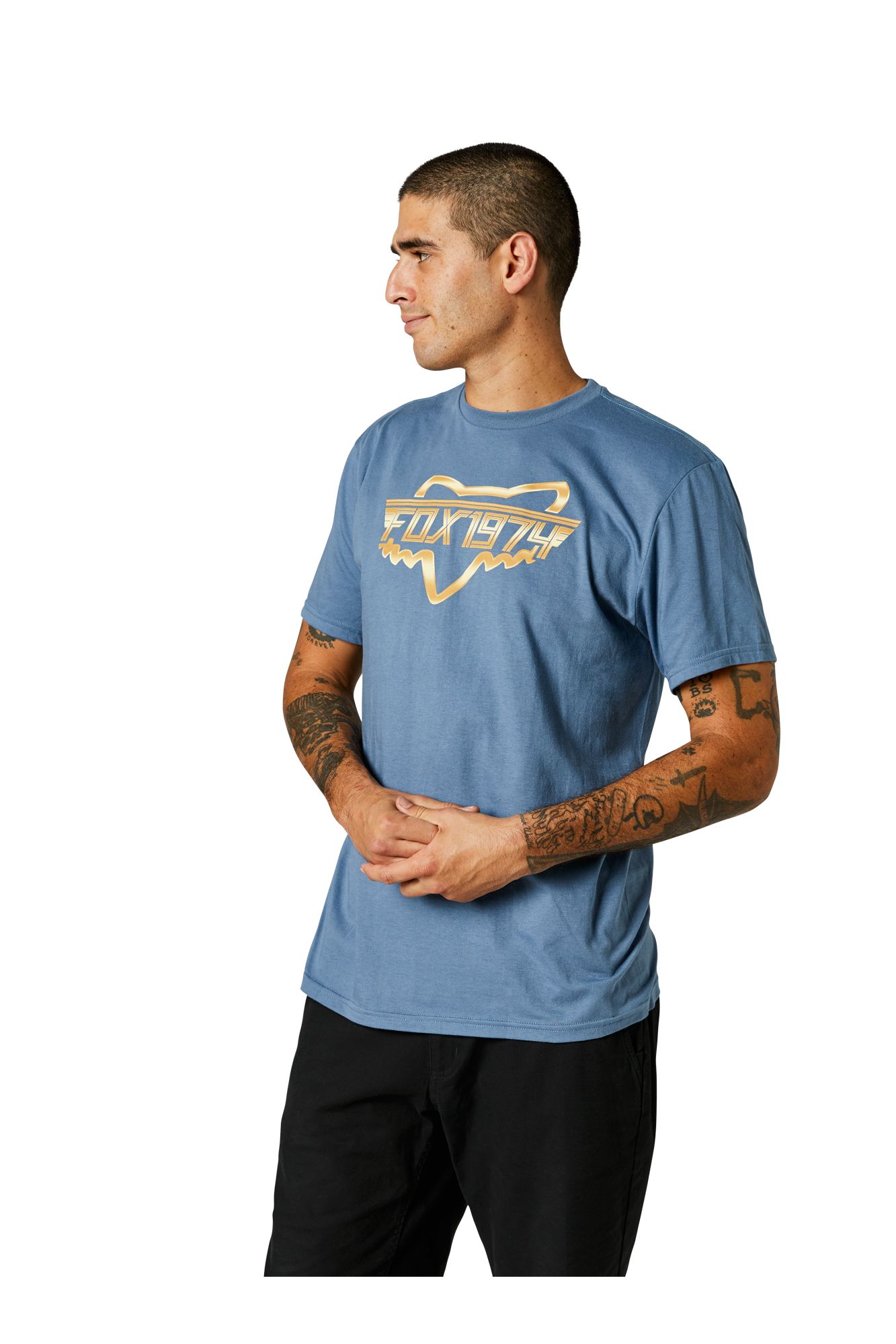 RAZORS EDGE SS TEE [MT BLU] S