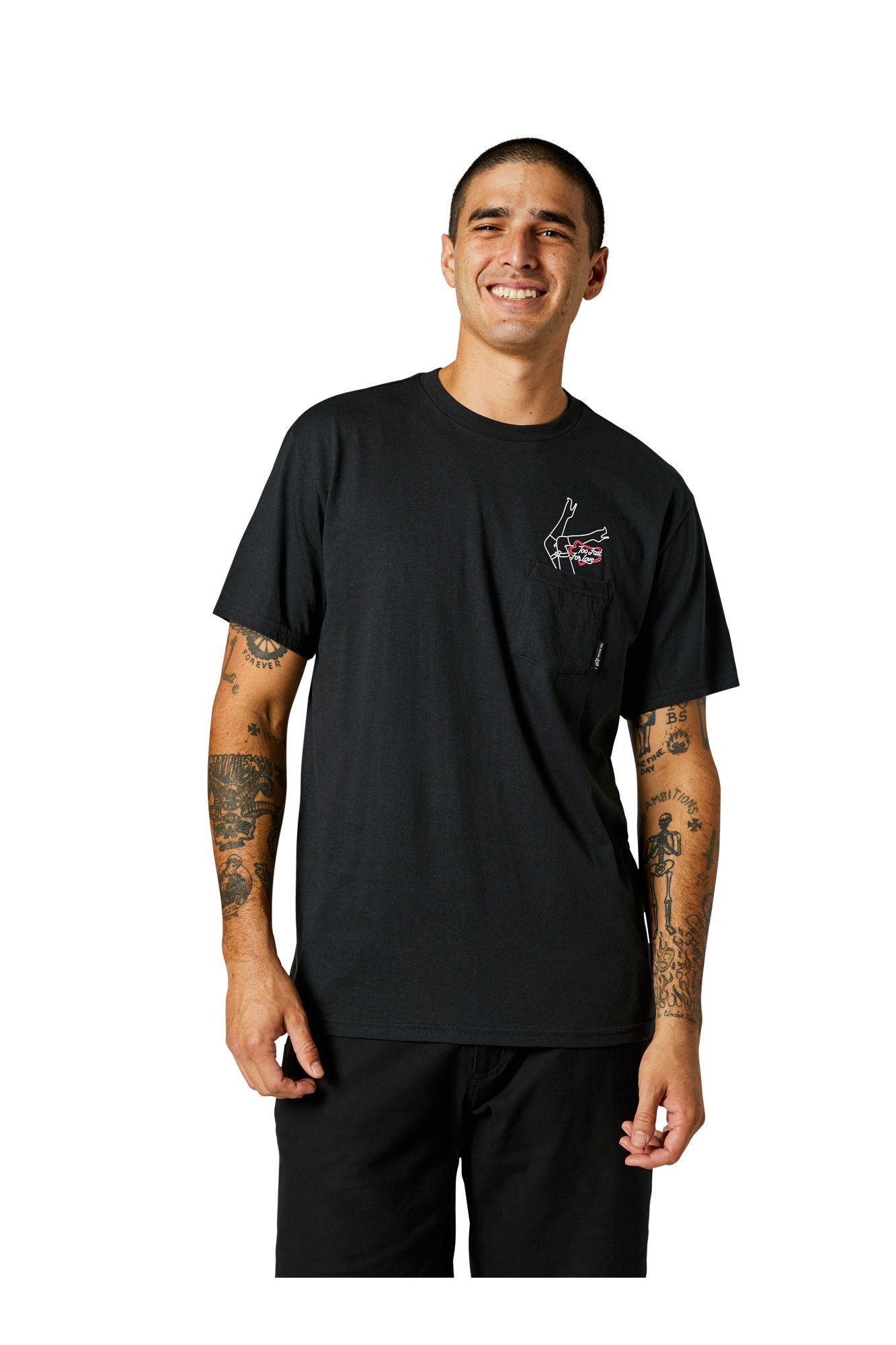 FAST LANE SS POCKET TEE [BLK] S