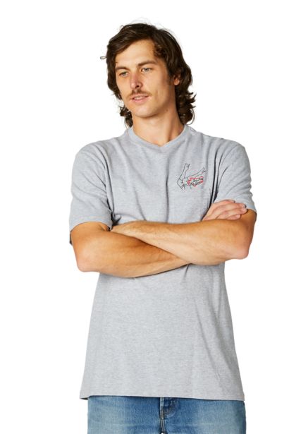 FAST LANE SS POCKET TEE [LT HTR GRY] S