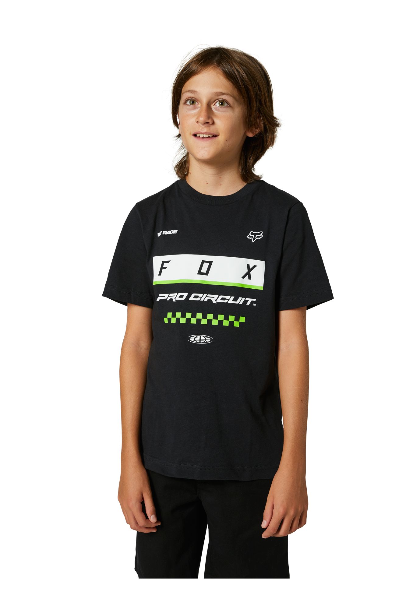 YOUTH PC BLOCK  SS TEE [BLK] YS