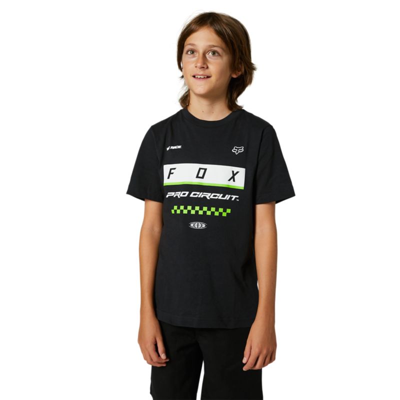 YOUTH PC BLOCK  SS TEE [BLK] YS | Fox Racing - France
