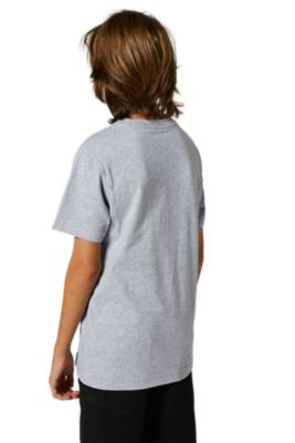 YOUTH PC BLOCK  SS TEE [LT HTR GRY] YS | Fox Racing - SE
