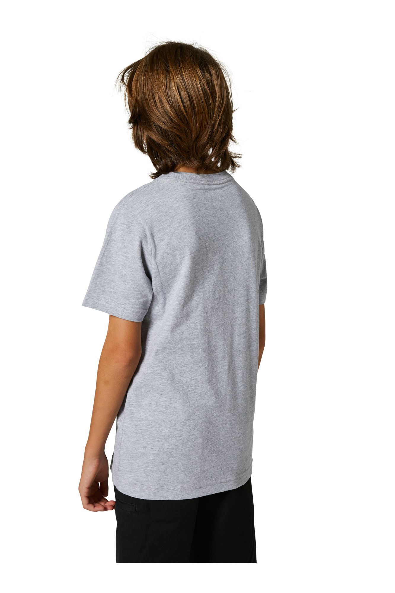 YOUTH PC BLOCK  SS TEE [LT HTR GRY] YS
