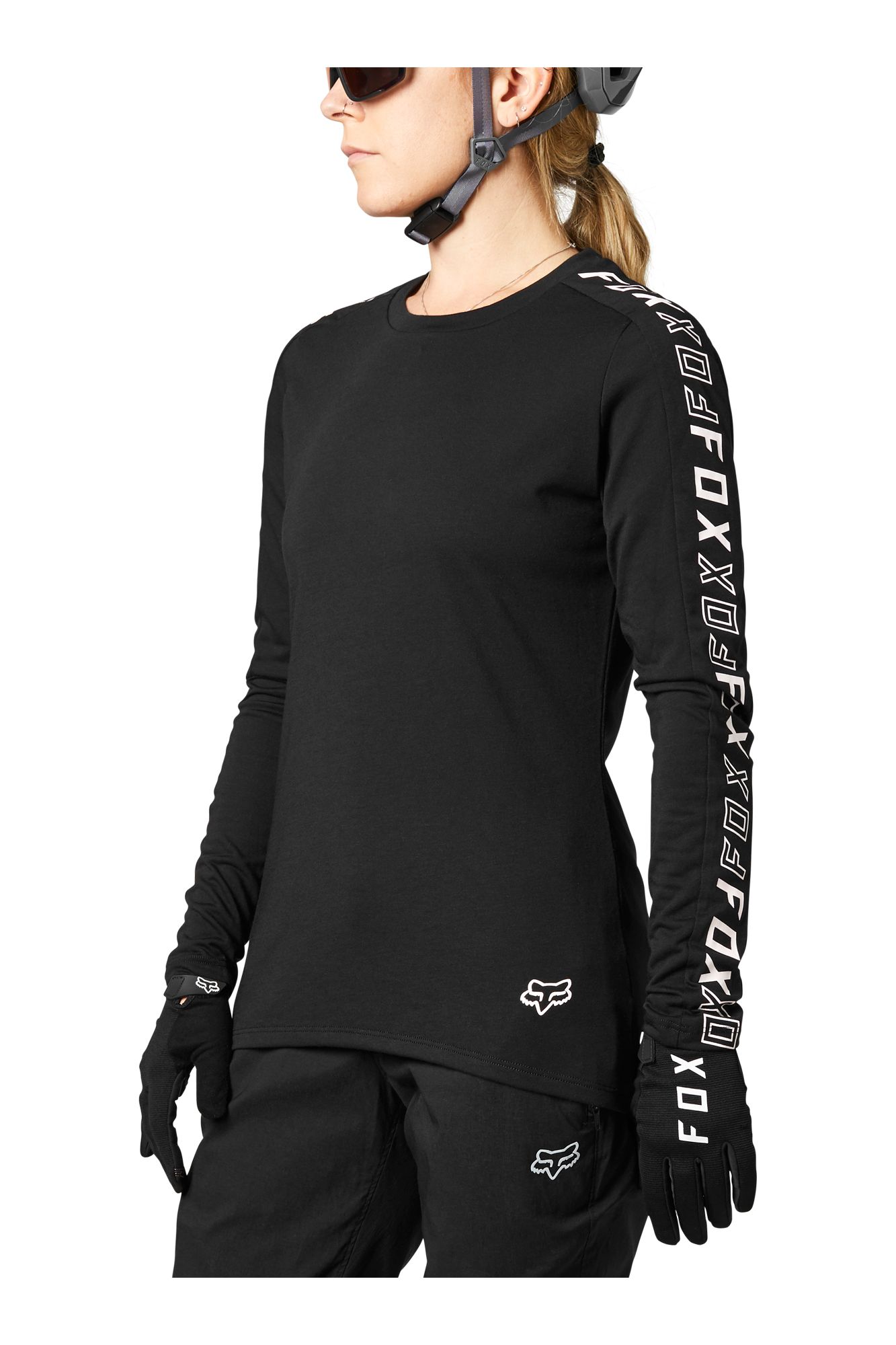 W RANGER DR LS JERSEY [BLK] XS