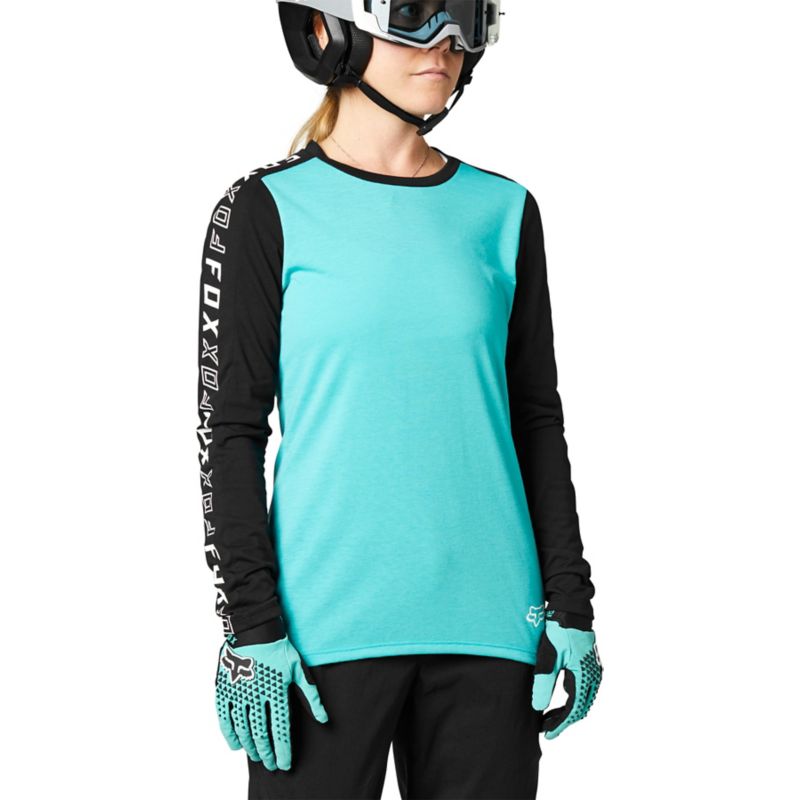 W RANGER DR LS JERSEY [TEAL] XS | Fox Racing - Deutschland