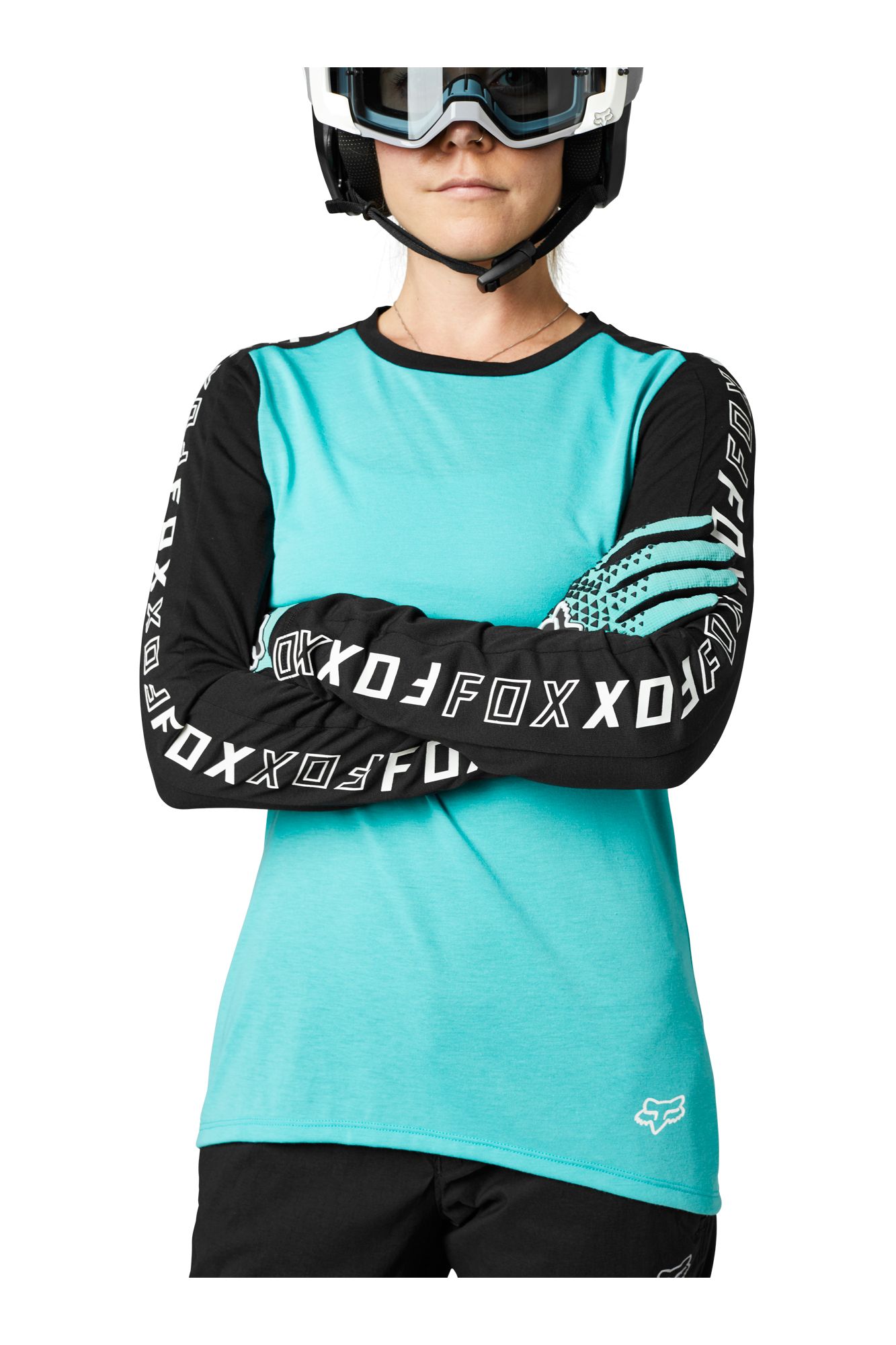 W RANGER DR LS JERSEY [TEAL] XS