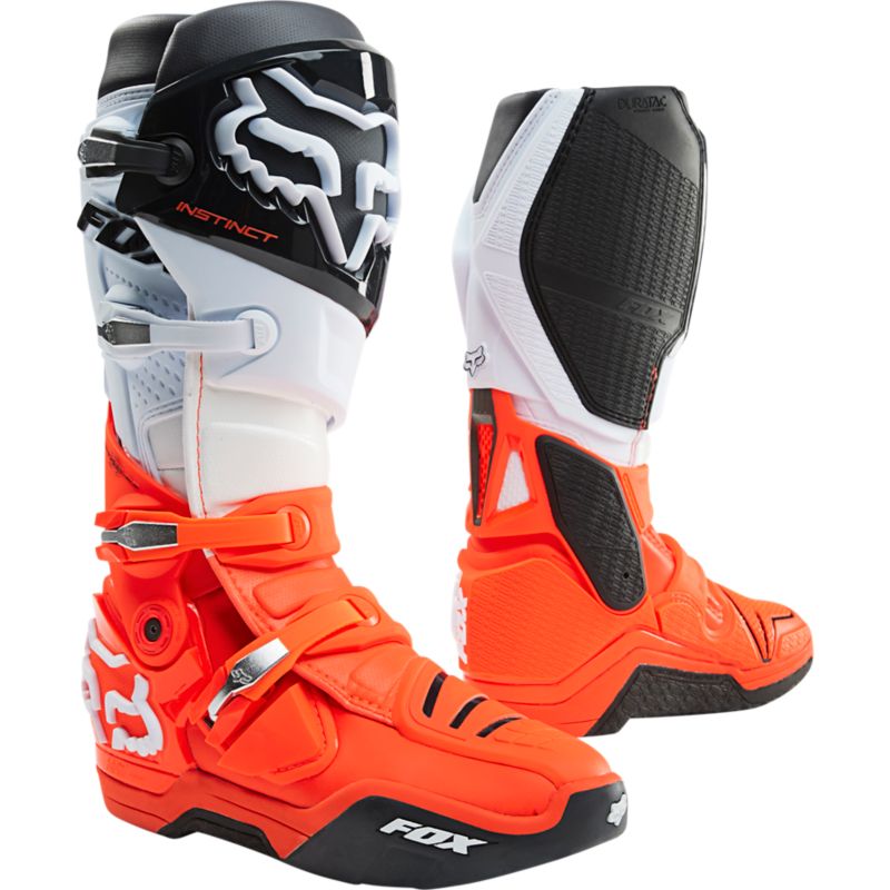 INSTINCT BOOT [BLK/WHT/ORG] 8 | Fox Racing - Reino Unido
