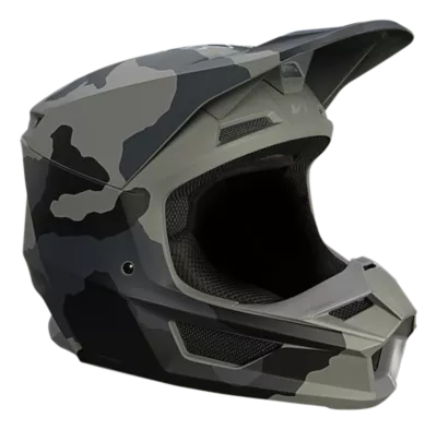 Casco Fox Racing V1 Youth Motocross Enduro Negro Mate Niño