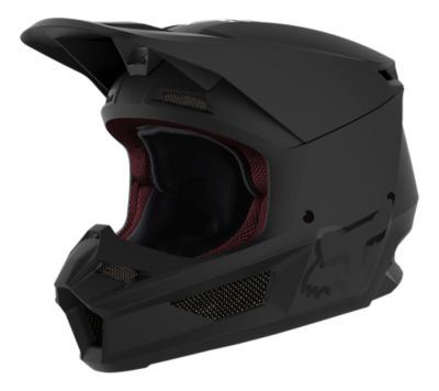 YTH V1 MATTE BLACK HELMET, ECE [MT BLK] YS | Fox Racing - Belgi&euml